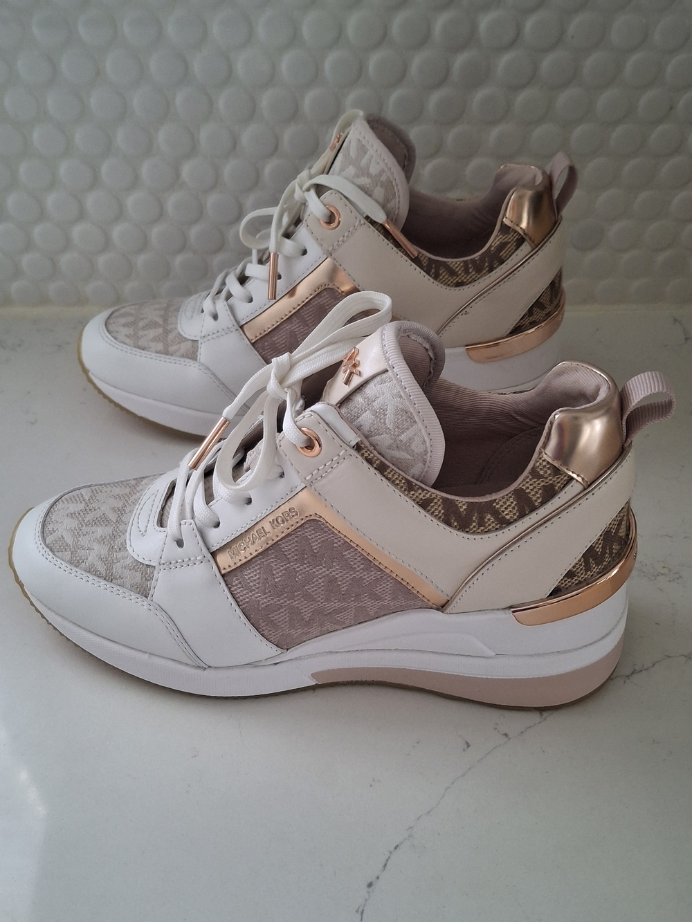 Michael Kors Georgie Wedge Trainer Sneakers 6M